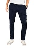 Yazubi - Blaue Chino Herrenhosen - Chinohose Kyle by Yzb Jeans - Männer Baumwoll Stoffhose Mit Stretch, Blau (Night Sky 4R193924), W32/L32