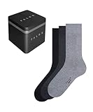 FALKE Herren Socken Happy Box Uni 3-Pack M SO Baumwolle einfarbig 3 Paar, Mehrfarbig (Sortiment 0010), 43-46