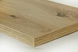Schreibtischplatte 200x80 aus Holz DIY Schreibtisch direkt vom Hersteller vielseitig einsetzbar - Tischplatte Arbeitsplatte Werkbankplatte mit 125kg Belastbarkeit & Kratzfestigkeit - Lion Eiche