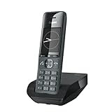 Gigaset Comfort 520 - Schnurloses DECT-Telefon - Elegantes Design - Brilliante Audioqualität auch beim Freisprechen - Komfort Anrufschutz - Adressbuch mit 200 Kontakten, titan-schwarz