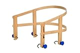 COLINT Schlittenlehne - 40 cm - Holz Lehne für Schlitten - Kinder Sitzhilfe aus Buchenholz