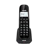 VTech CS1450 DECT Cordless Phone with Call Block, Answering Machine, Caller ID/Call Waiting, Backlit Display and ECO Mode