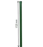 Zaunpfosten 34 mm grün Zaunpfahl Pfosten für 1,5m Metallzaun Schweißgitter RAL 6005