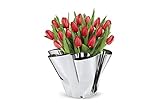 Philippi - Margeaux Vase - Edelstahlvase von Hand gefaltet - ideal für Tulpen, Rosen, Dekoobjekt