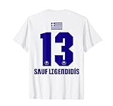 Griechenland Sauf Trikot Sauf Legende Legendidis Saufnamen T-Shirt