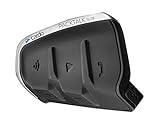 Cardo PTS00101 PACKTALK Slim Motorrad Bluetooth Kommunikations Headset - Schwarz, Dual Zweierpackung