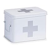 Sir Safety System Zeller Medizin-Box, Metall, ca. 21,5 x 16 x 16 cm, weiß