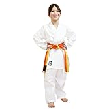 Chikara Karateanzug Kinder weiß, Karate Anzug Jungen, Karate Anzug Mädchen, Karateanzug Kinder Baumwolle, Kampfsportanzug Kinder (150)