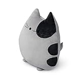 balvi Kissen Sweet Kitty Grau In Katzenform Flauschig und weich Polyester