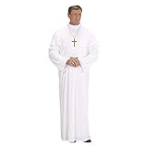 Widmann 44322 - Kostüm Heiliger Papst, Tunika, Pelerine und Kalotte, Geistlicher, Kirche, Mottoparty, Karneval