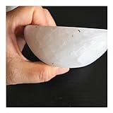 9-10cm Natürliche Selenitschüssel Steinladung Kristallschale Ritual Reiki Chakra for Wohnküche natürliche Mineralien