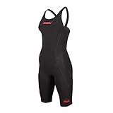 ZAOSU Wettkampf-Schwimmanzug Z-Speed 2.0 für Damen & Mädchen | Premium Schwimmanzug mit hoher Kompression für schnelle Schwimmzeiten, Farbe:schwarz, Größe:38