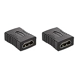 Amazon Basics - HDMI-Adapter, 2er-Pack, 29 x 22mm, Schwarz