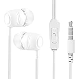 Kopfhörer In-Ear-Kopfhörer mit Mikrofon 3,5-mm-Ohrhörer mit Kabel für iOS- und Android-Smartphones, Laptops, MP3-Gaming-Walkman BfZ531