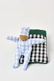 Käthe Kruse Baby mit Schlafsack Karo blau – Stoffpuppe aus Oeko-TEX® Baumwolle, Für Kinder Ab 0 M