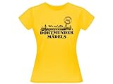 Dortmunder Mädels T-Shirt Dortmund Fanartikel Fanshirt Shirt 100% gelb, wählen:M