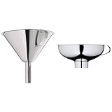 WMF Trichter Gourmet Cromargan Edelstahl rostfrei 18/10 spülmaschinengeeignet & Gourmet Marmeladentrichter 14 cm, große Öffnung 4 cm, Einfülltrichter Edelstahl, Cromargan Edelstahl, Einfü