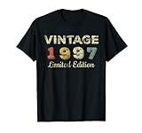 Vintage 1997 Made In 1997 24th Birthday Women 24 Years T-Shirt