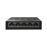 TP-Link LS1005G 5-Port Desktop/Wandhalterung Gigabit Ethernet Switch/Hub Netzwerk-Splitter Plug and Play Kunststoffgehäuse