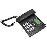 CCGL Schreibtischtelefon, Wecker, Große Tasten, Schnurloses Telefon, HiFi-Freisprecheinrichtung, Freisprechanrufe mit Außenantenne für Bürohotels