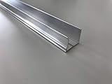 Alu-Abschlußprofil für Stegplatten aus XT PC PMMA Acrylglas Aluminium U-Profile Alu-U-Abschlussprofil Stärke 16 mm Länge 1200 mm mit Universal-Tropfkante