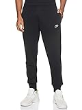 Nike Herren Jogginghose Sportswear Club Fleece, Black/Black/White, L, BV2679-010