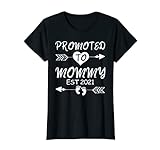 Damen Promoted To Mommy EST 2021 Schwangerschaftsvorstellung für werdende Mütter T-Shirt