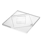 Acrylglas-Zuschnitt Quadratisch – 400x400 mm, 2 mm stark, transparente Acrylglas-Platte, beidseitig foliert, geprüfter UV-Schutz, glasklar, bruchfest & vielseitig anwendbar