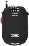 ABUS Spezialschloss Combiflex 2503/120 - Geeignet als Gepäcksicherung, Skischloss, Helmsicherung - 120 cm Stahlkabel - mit Zahlencode