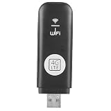 Mobiler WLAN Router, 4G Router mit SIM-Slot-Dongle, USB WLAN Stick Unterstützung 8 Benutzer Hochgeschwindigkeitsstabiles Signal Router für Zuhause Reisen Bü
