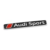 Audi 4S0853737D2ZZ Sport Schriftzug Exterieur Emblem Logo Zeichen, chrom/rot/schwarz