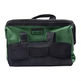 Werkzeug-Aufbewahrungstasche, verstärkt, wasserdicht, Oxford-Stoff, Elektrikertasche mit verbesserter Tragfähigkeit (35,6 cm)