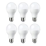 Amazon Basics E27 LED Lampe, 14W (ersetzt 100W), warmweiß, dimmbar - 6er-Pack