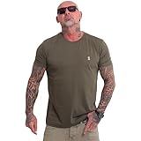 Yakuza Herren Plain Regular Basic T-Shirt, Grape Leaf, 5XL