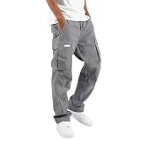 Karierte Jogginghose Herren Jeans Herren Cargo Jogginghose Polyester Herren Jogginghose Herren Anzug Optik Chino Hose Herren Stretch Sport Outfit Herren Jogginghose Herren 5XL Hosen Baggy Cargo H