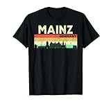 Mein Mainz Skyline Deutschland Heimat Stadt Souvenir T-Shirt