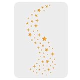 FINGERINSPIRE Sterne Schablonen 29,7x21cm Galaxy Schablonen Twinkle Star Schablonen Vorlagen Wiederverwendbare Sterne Muster Schablonen DIY Sterne Home Decor Schablone zum Malen auf Holzboden Wand