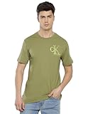 Calvin Klein Herren T-Shirt, Grün, 44