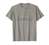 Sunbeam Alpine britischen Oldtimer Umriss Grafik (schwarz) T-Shirt