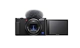 Sony Vlog-Kamera ZV-1 (Digitalkamera, 24-70mm, seitlich klappbares Selfie-Display für Vlogging & YouTube, 4K Video)