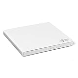 Hitachi-LG GP57 Externer Portabler Super-Multi DVD-Brenner, Ultra Slim, USB 2.0, DVD+/-RW, CD-RW, DVD-ROM/RAM kompatibel, TV-Anschluss, Windows 10 & Mac OS kompatibel, Weiß