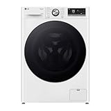 LG W4WR70E6Y, Frontlader-Waschtrockner 11 - 6 kg, Klasse A/D, 60x62x85 cm, Wi-Fi, AI Direct Drive, Tiefenreinigung mit Dampf, TurboWash 360, Große Kapazität, Außentür aus gehärtetem Glas, Weiß