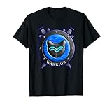 Cat Warrior Shield River Lustiges Geschenk für Kinder T-Shirt