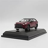 YBSM Wagen 1:43 Für Toyota Für Rav4 Alloy Car Static High Simulation Metal Model Vehicles for Collectibles Gift (Color : White)