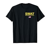 SWAT Team Shirt, Polizei Spezialeinheit US Flagge Brust Logo T-Shirt