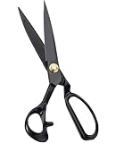 OLDMFZP Professionelle Zackenschere, Stoffschere, professionelle Büroschere, Bastelschere for Stoff, Leder, Schneidern, Schneidern, Quilten, Zuhause und Büro, Kunst und Schule, 25,4
