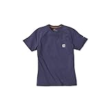 Carhartt Force® Cotton Short Sleeve T-Shirt Baumwolle mit Brusttasche 100410 (S, carbon)