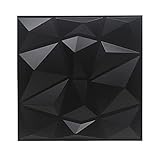 NA PVC 3D Wandpaneel Diamant für Innenwand Dekor in Schwarz Dekorative Wand Decke Fliesen Verkleidung Wasserdicht