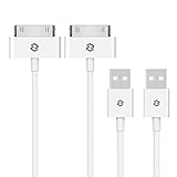 JETech USB Kabel Kompatibel iPhone 4s, iPhone 4, iPhone 3G/3GS, iPad 1/2/3, iPod, 2 Stück, Weiß