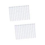 KALLORY 3 Sätze Klebestifte Für Minipistole Mini-heißklebestifte Heißschmelzklebestreifen Heißklebepistole Mini Faltfächer Aus Sandelholz Kabellose Klebepistole Transparent 80 Stück * 3